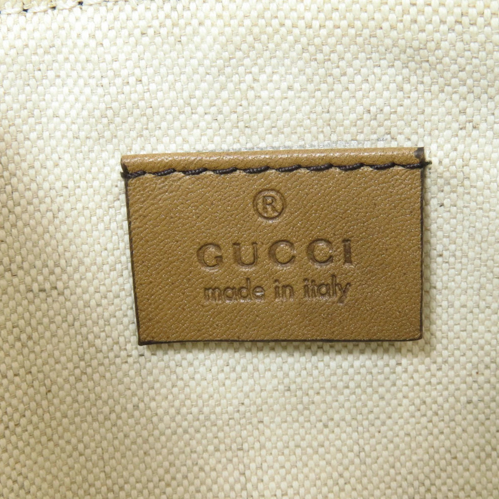 Gucci Craft GG Canvas Tote Shoulder Bag Tan Brown - Picture 6 of 11